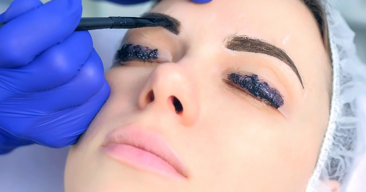 A woman taking beauty treatment of Lash and Brow in Hollidaysburg, PA (1)